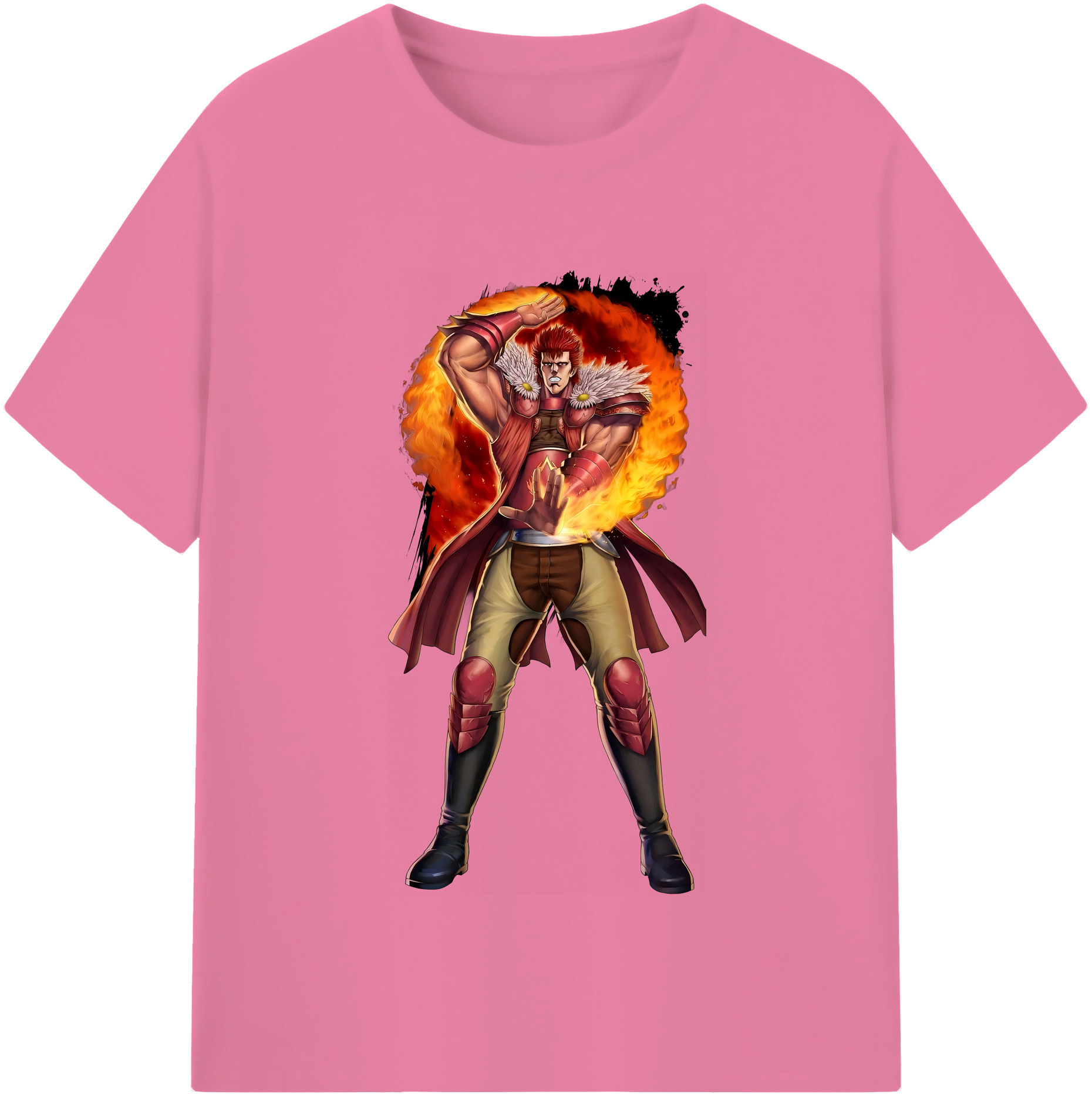 （画像用） 北斗の拳 Fist of the North Star 綿100％半袖Tシャツ（フロントプリント）
